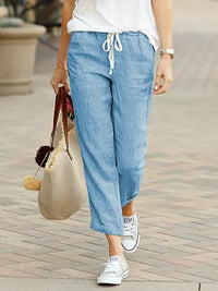 CasualPants | Women's Trousers-Blue-S-State of Style
