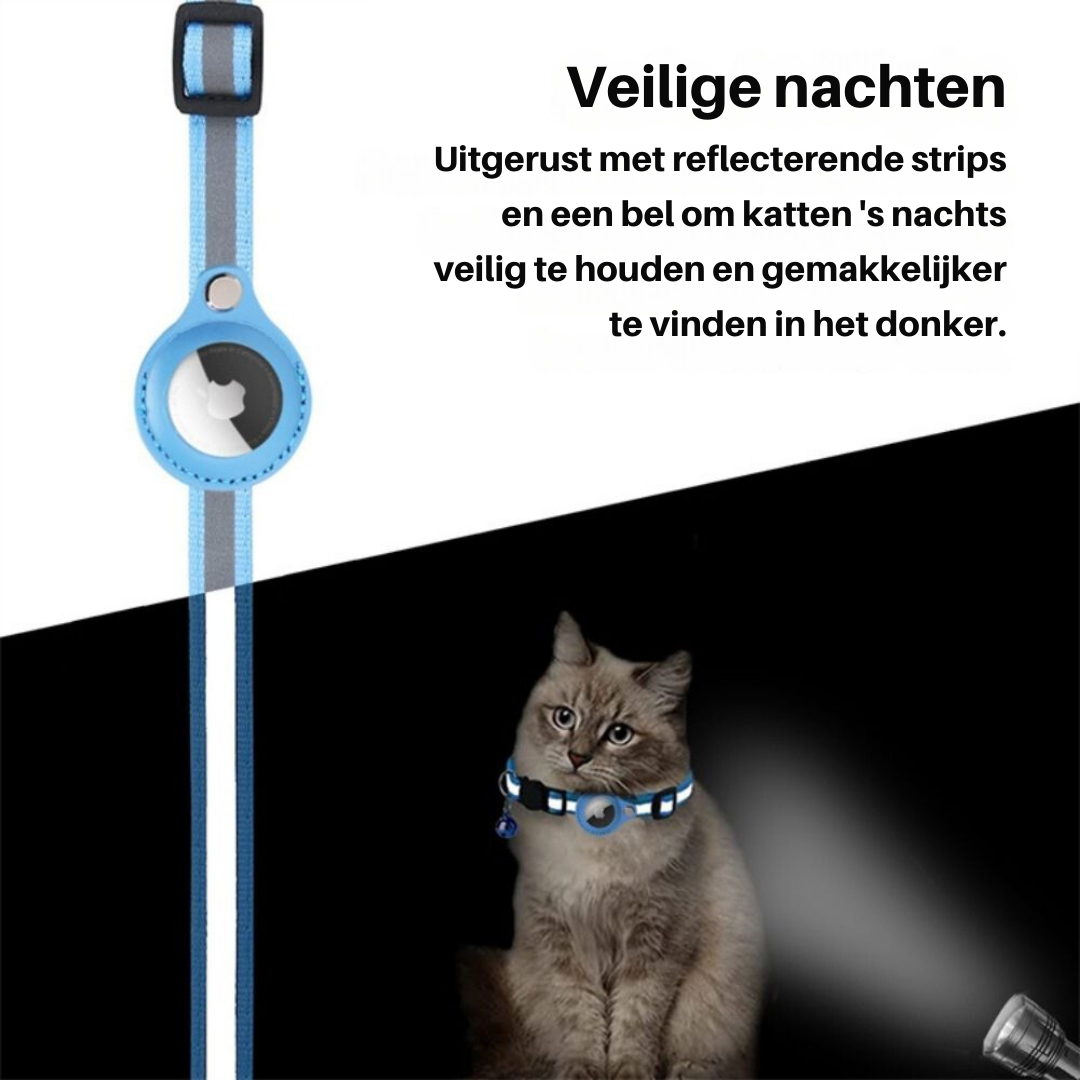 Cat Collar with Safety Buckle - Milo-Without GPS tracker-Black-State of Style