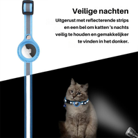 Cat Collar with Safety Buckle - Milo-Without GPS tracker-Black-State of Style