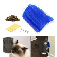 Cat Corner Brush for Self-Grooming - PurrGroom-Blue-9x13cm-State of Style