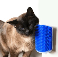 Cat Corner Brush for Self-Grooming - PurrGroom-Blue-9x13cm-State of Style