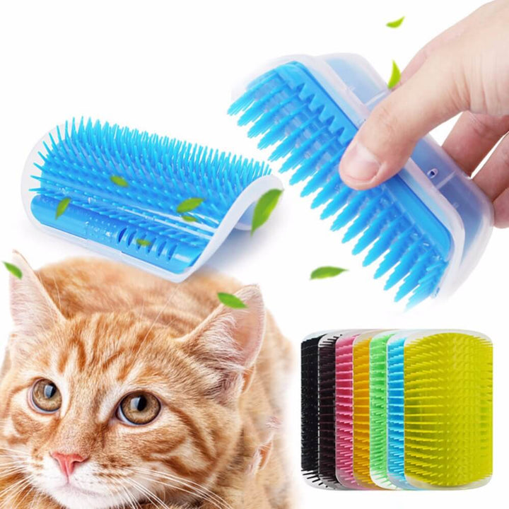 Cat Corner Brush for Self-Grooming - PurrGroom-Sky Blue-9x13cm-State of Style