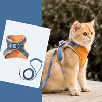 Cat Harness - Oscar-Orange | Teal-S-State of Style