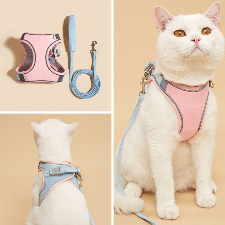 Cat Harness - Oscar-Orange | Teal-S-State of Style