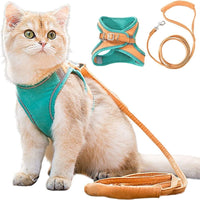 Cat Harness - Oscar-Orange | Teal-S-State of Style