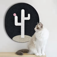 Cat Scratching Wall Plate - WallScratch Pro-Black Cactus-State of Style