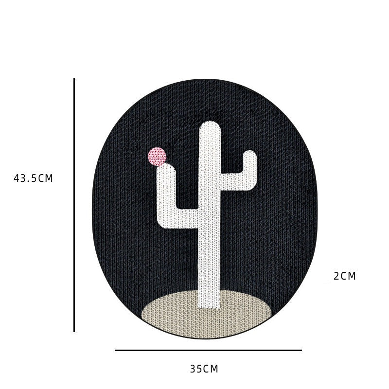 Cat Scratching Wall Plate - WallScratch Pro-Black Cactus-State of Style