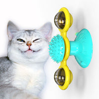 Cat Windmill Scratching and Play Station - TwirlPaws-Yellow-State of Style