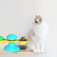 Cat Windmill Scratching and Play Station - TwirlPaws-Yellow-State of Style