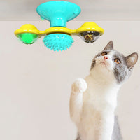Cat Windmill Scratching and Play Station - TwirlPaws-Yellow-State of Style