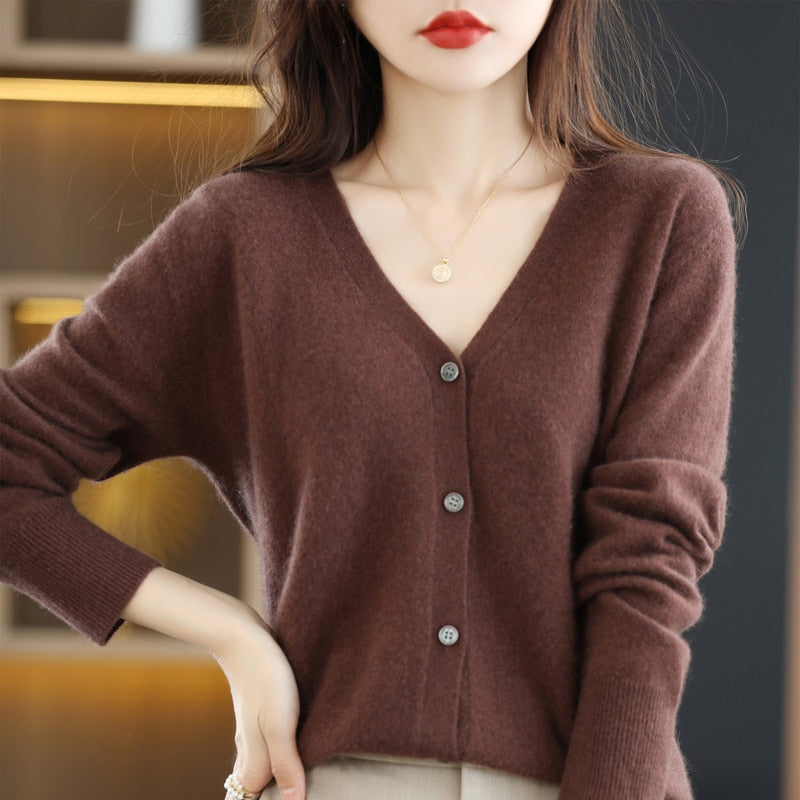 Catheline Shirt I Airy Basic Pullover for Women-Dark Coffee-S-State of Style