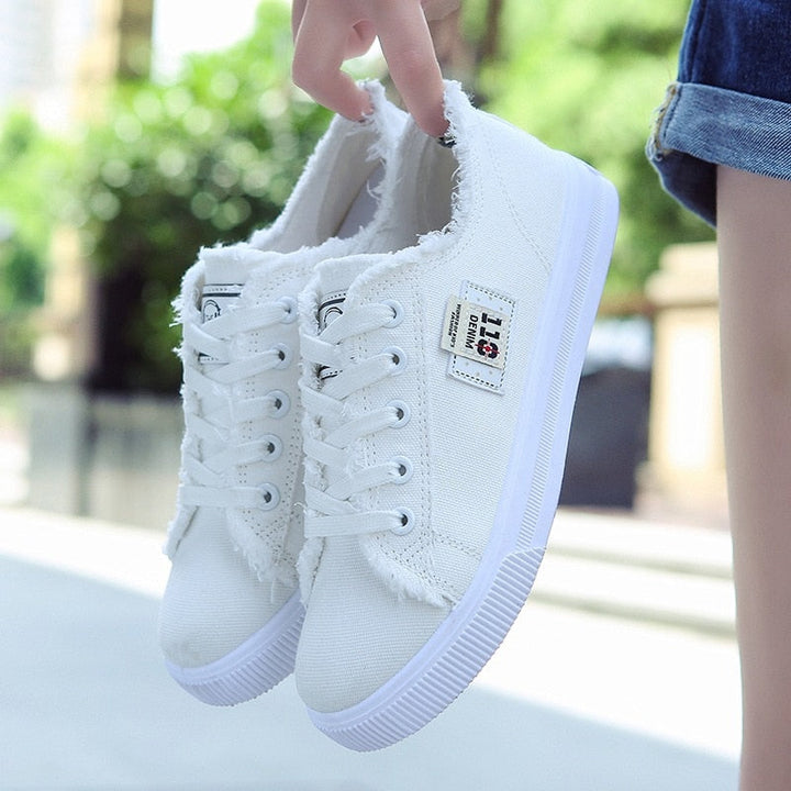 CatootjesSneaks I Low-Cut Sneakers for Women-White-3.0-State of Style