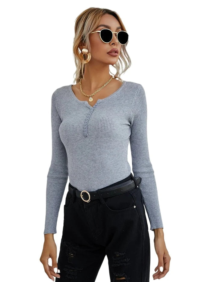 CatootsShirt I Women's V-Neck Pullover-Grey-S-State of Style