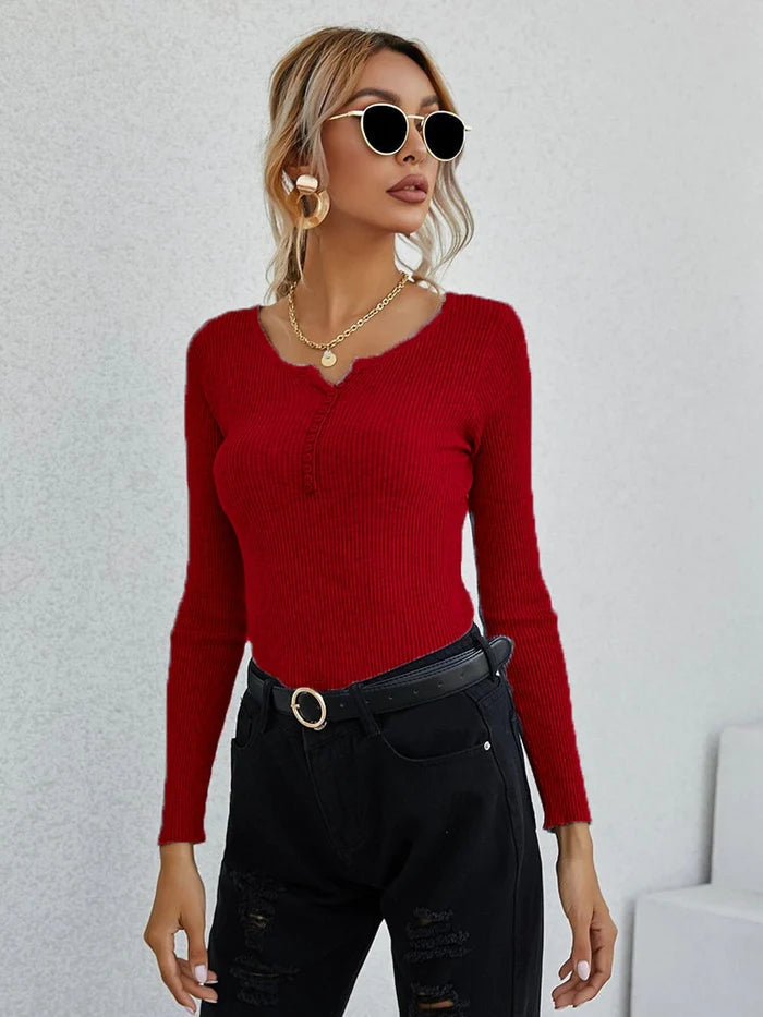 CatootsShirt I Women's V-Neck Pullover-Red-S-State of Style