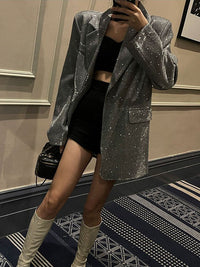 Celeste Sequin Blazer - Sparkling Style-Black-S-State of Style