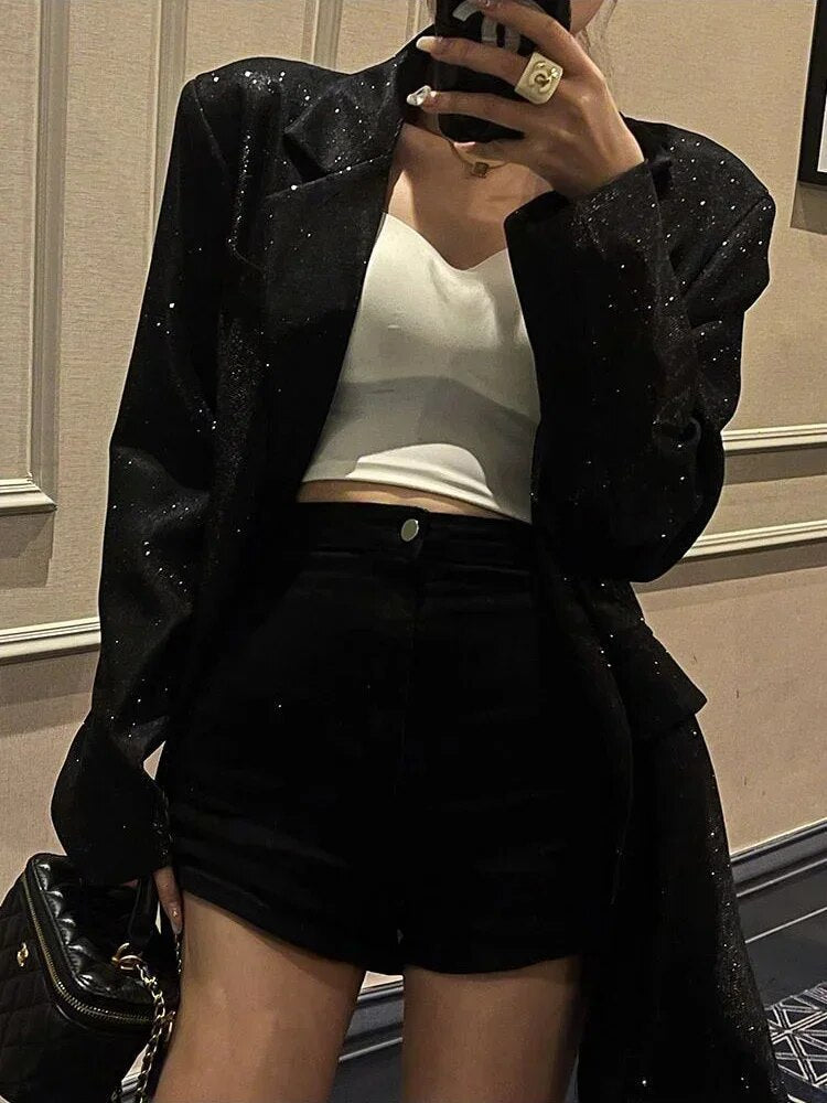 Celeste Sequin Blazer - Sparkling Style-Black-S-State of Style