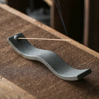 Ceramic Incense Holder - ZenWave-Black-State of Style
