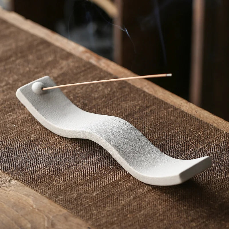 Ceramic Incense Holder - ZenWave-White-State of Style