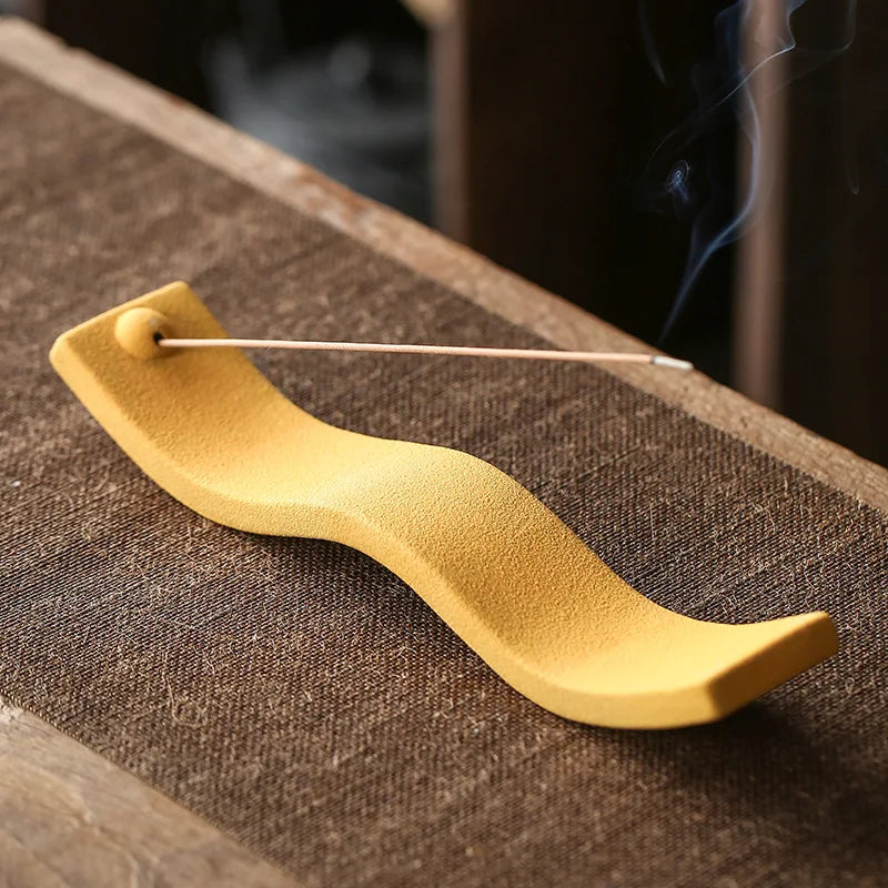 Ceramic Incense Holder - ZenWave-Yellow-State of Style