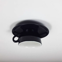 CeramiLux Morandi Coffee Cup Ceiling Light – CeramiLux-Black-State of Style
