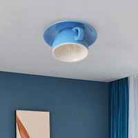 CeramiLux Morandi Coffee Cup Ceiling Light – CeramiLux-Blue-State of Style