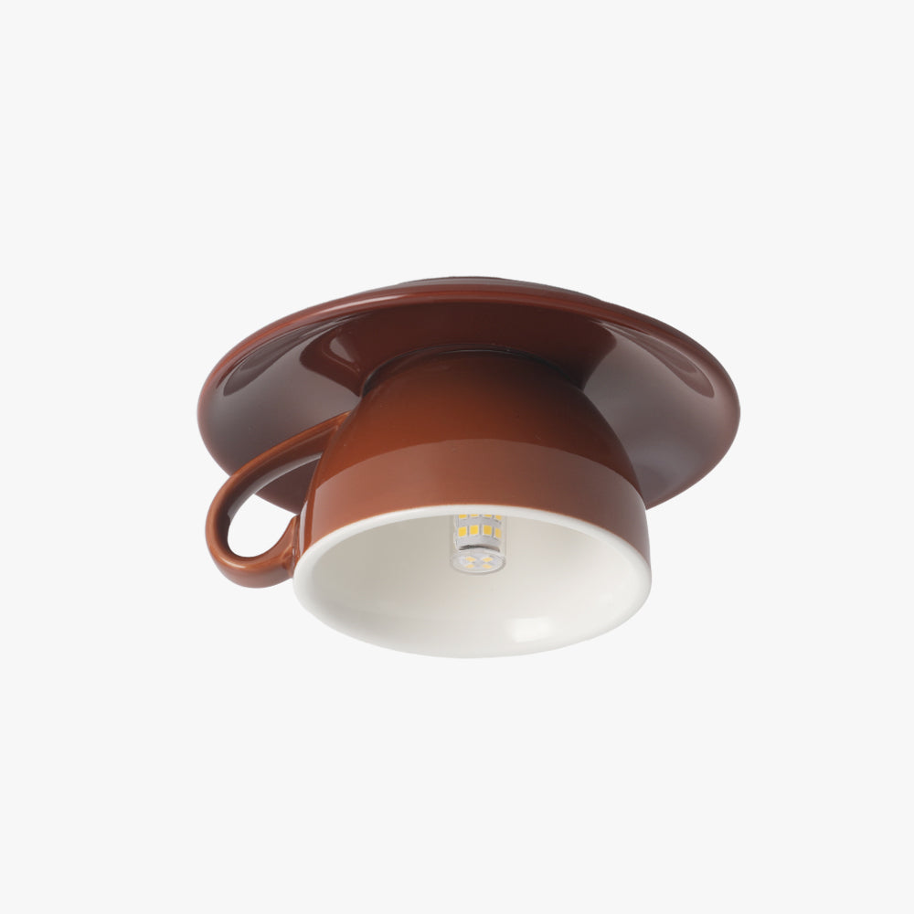 CeramiLux Morandi Coffee Cup Ceiling Light – CeramiLux-Coffee-State of Style