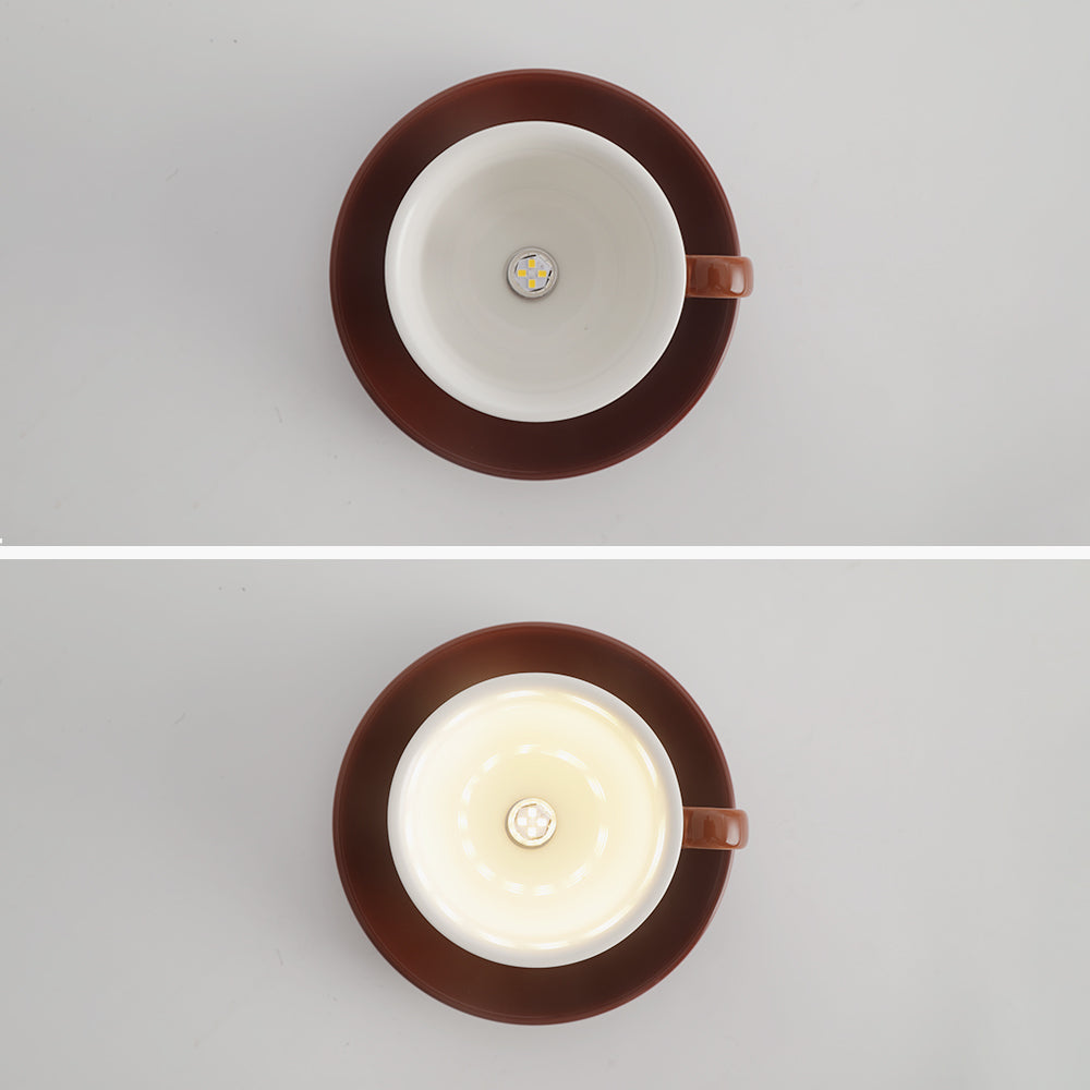 CeramiLux Morandi Coffee Cup Ceiling Light – CeramiLux-Yellow-State of Style