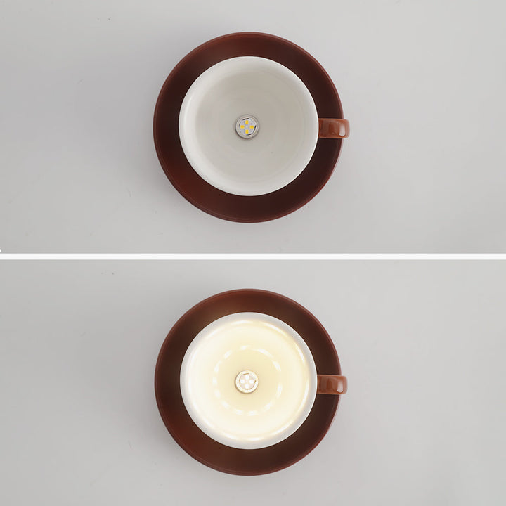 CeramiLux Morandi Coffee Cup Ceiling Light – CeramiLux-Yellow-State of Style