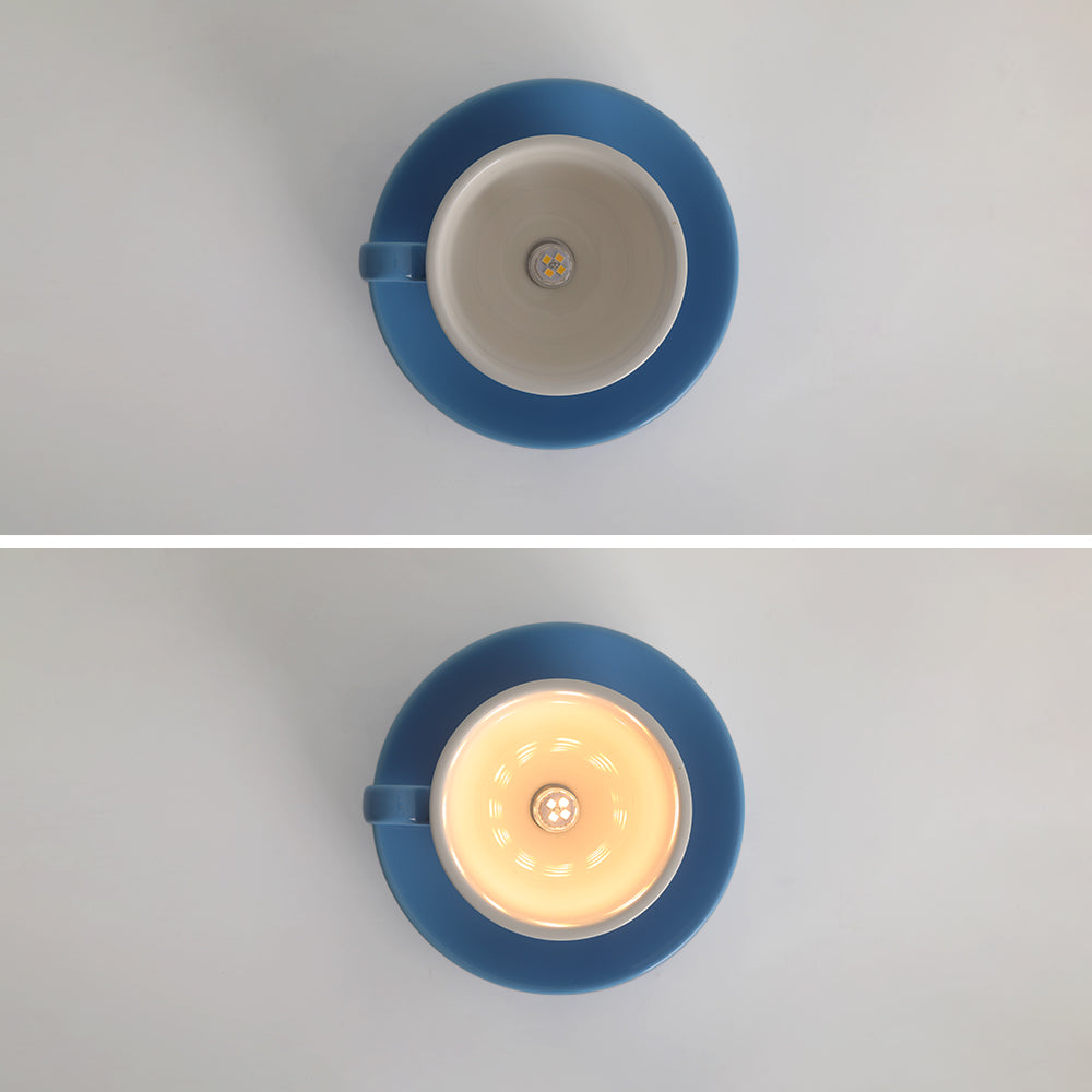 CeramiLux Morandi Coffee Cup Ceiling Light – CeramiLux-Yellow-State of Style