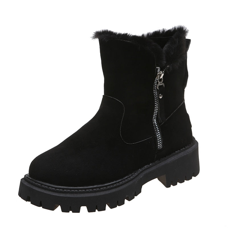 ChantelleBoots I Women's Wool-Lined Snow Boots-Black-4.5-State of Style
