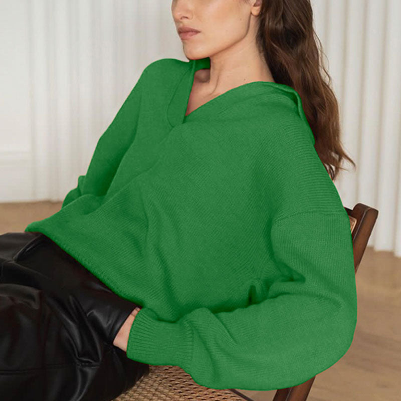 ChantellesShirt I Women's V-Neck Pullover-Green-S-State of Style