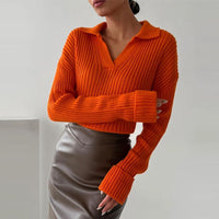 ChantellesShirt I Women's V-Neck Pullover-Orange-S-State of Style