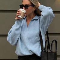 ChantellesShirt I Women's V-Neck Pullover-Sky Blue-S-State of Style