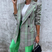 Charlie's Blazer | Long Women's Blazer-Green-S-State of Style