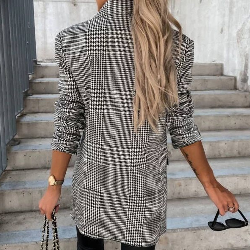 Charlie's Blazer | Long Women's Blazer-Green-S-State of Style