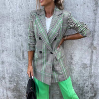 Charlie's Blazer | Long Women's Blazer-Green-S-State of Style