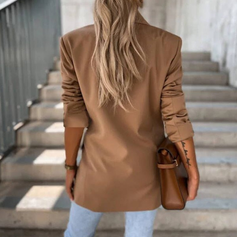 Charlie's Blazer | Long Women's Blazer-Green-S-State of Style