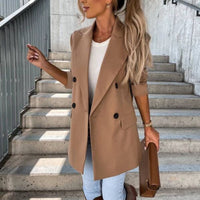 Charlie's Blazer | Long Women's Blazer-Green-S-State of Style
