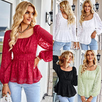 CharliesShirt I Women's Puff Sleeve Blouse-Black-S-State of Style