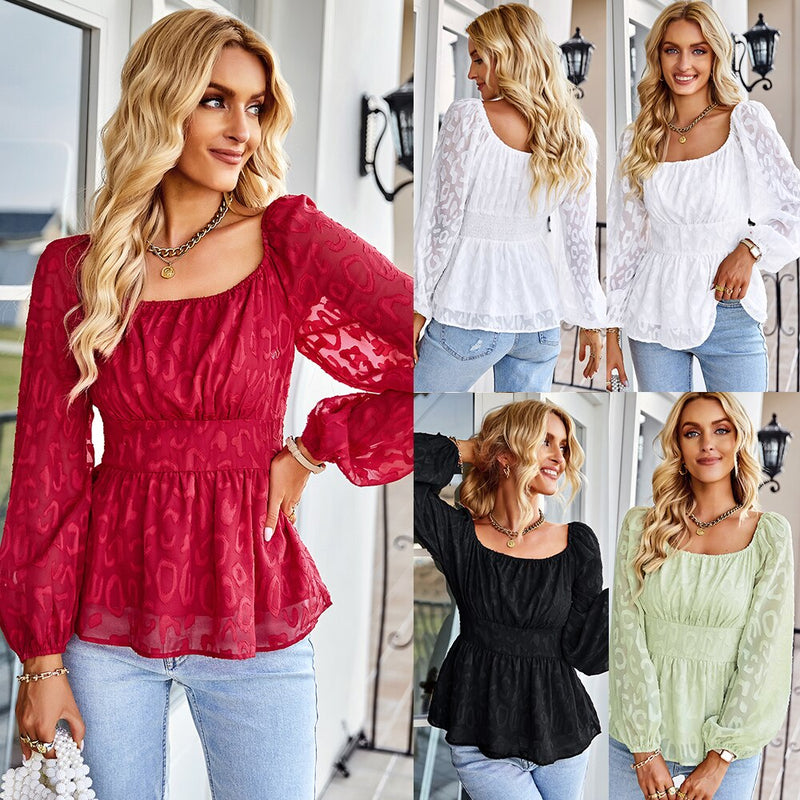 CharliesShirt I Women's Puff Sleeve Blouse-Black-S-State of Style