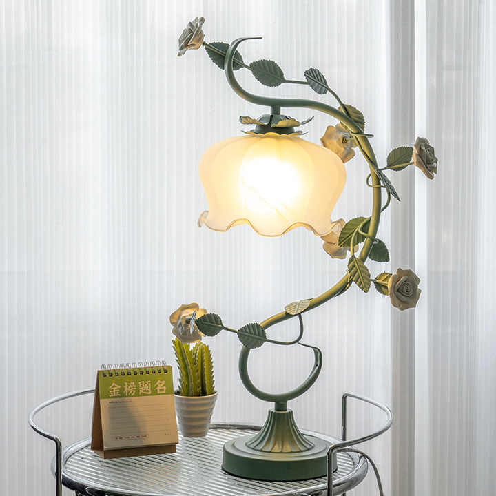 Charming Rose Lighting Lamp - Rosa-Green-State of Style
