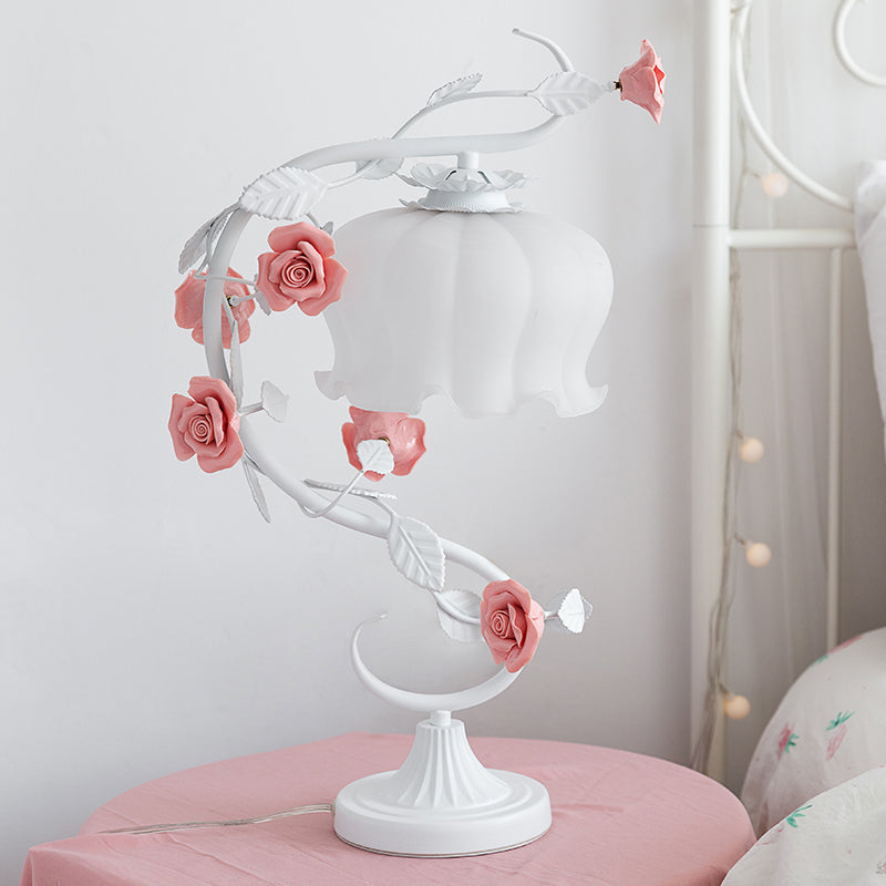 Charming Rose Lighting Lamp - Rosa-White-State of Style