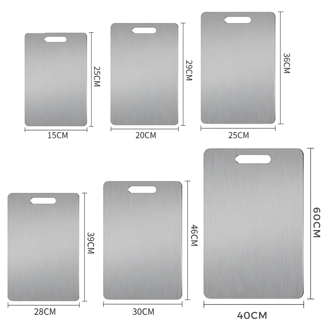 ChefGuard Stainless Steel Cutting Board-XS (15x25 cm)-State of Style