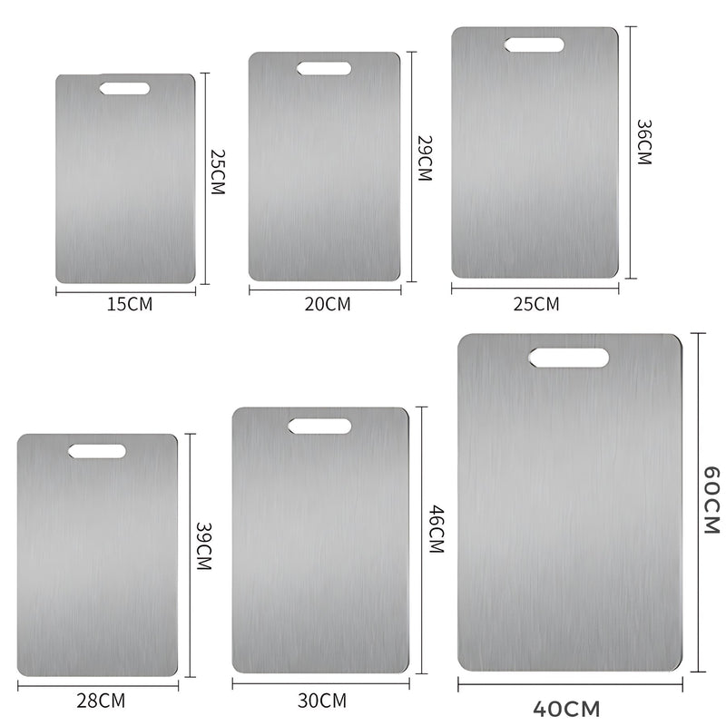 ChefGuard Stainless Steel Cutting Board-XS (15x25 cm)-State of Style