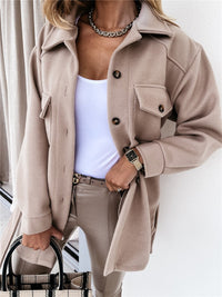 Chelsea's Jacket | Comfortable Oversized Jacket for Women-Beige-S-State of Style