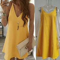 Chic Chiffon Party Dress-Gold-S-State of Style