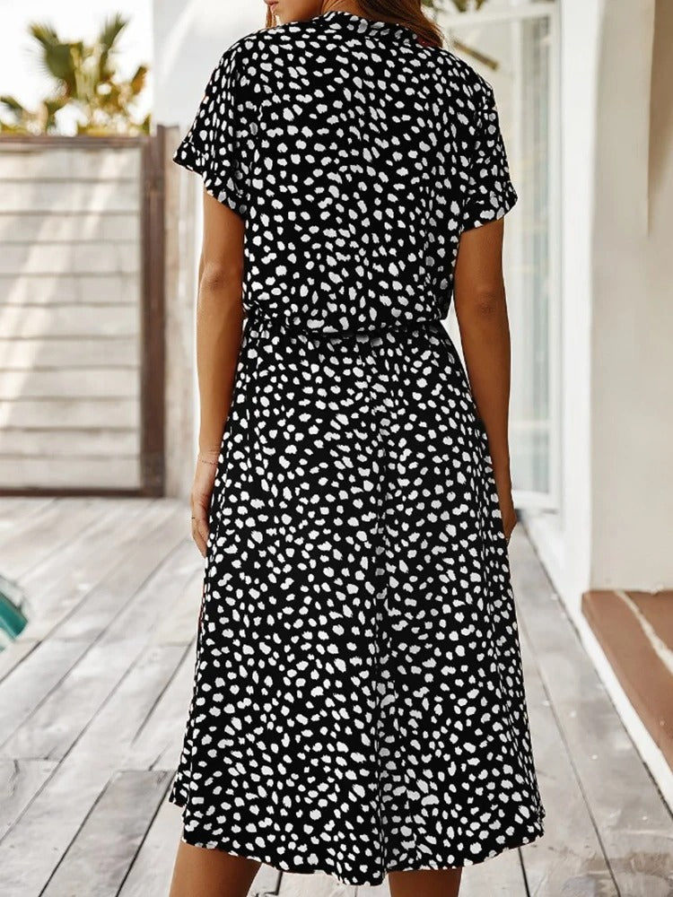 Chic Comfortable Dress - Sophia-Beige-S-State of Style