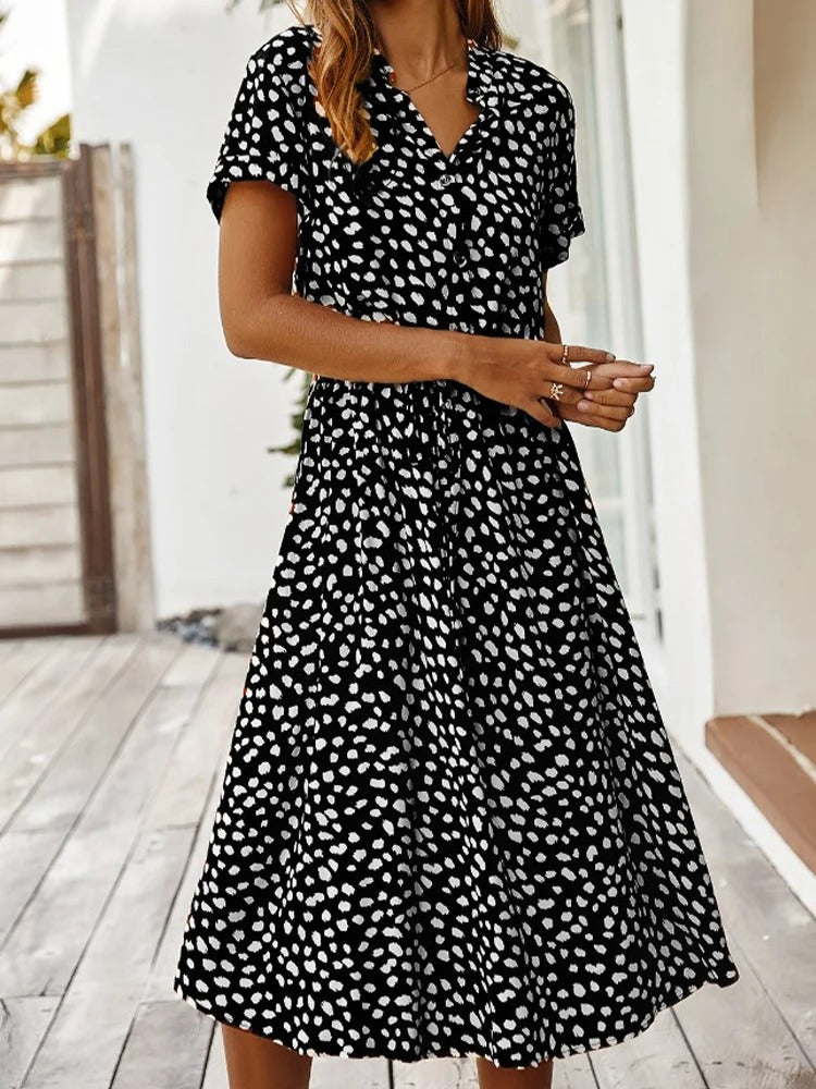 Chic Comfortable Dress - Sophia-Beige-S-State of Style