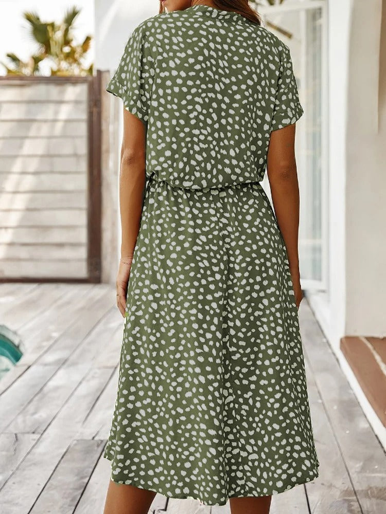 Chic Comfortable Dress - Sophia-Beige-S-State of Style