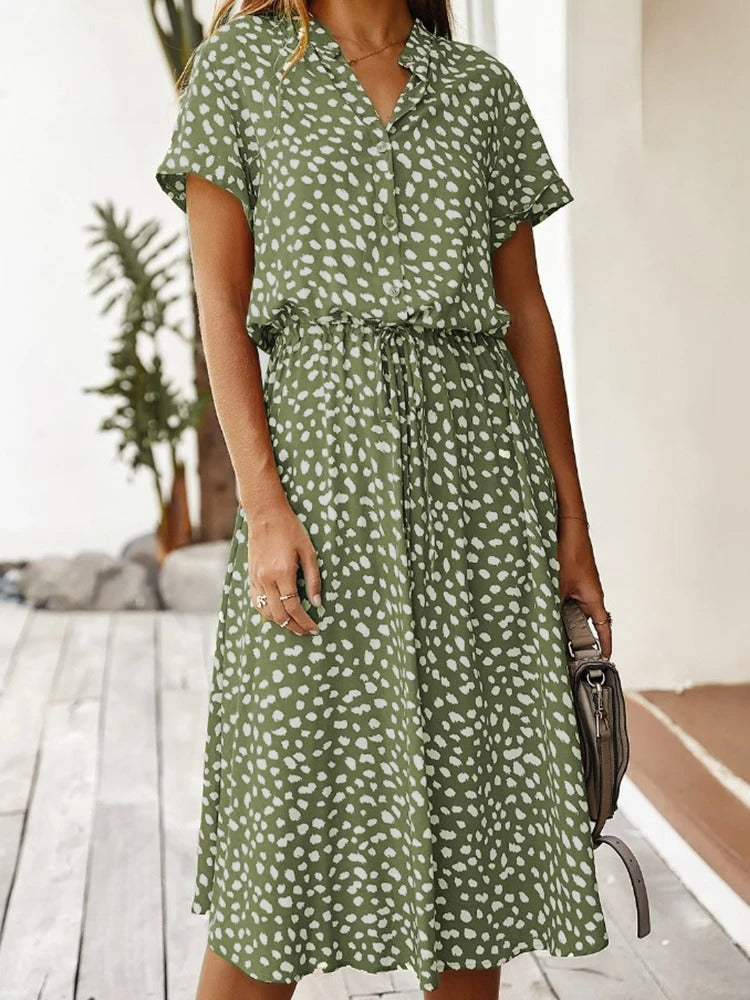 Chic Comfortable Dress - Sophia-Beige-S-State of Style